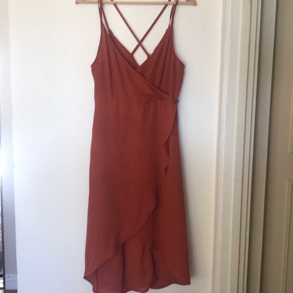 Burnt orange dress